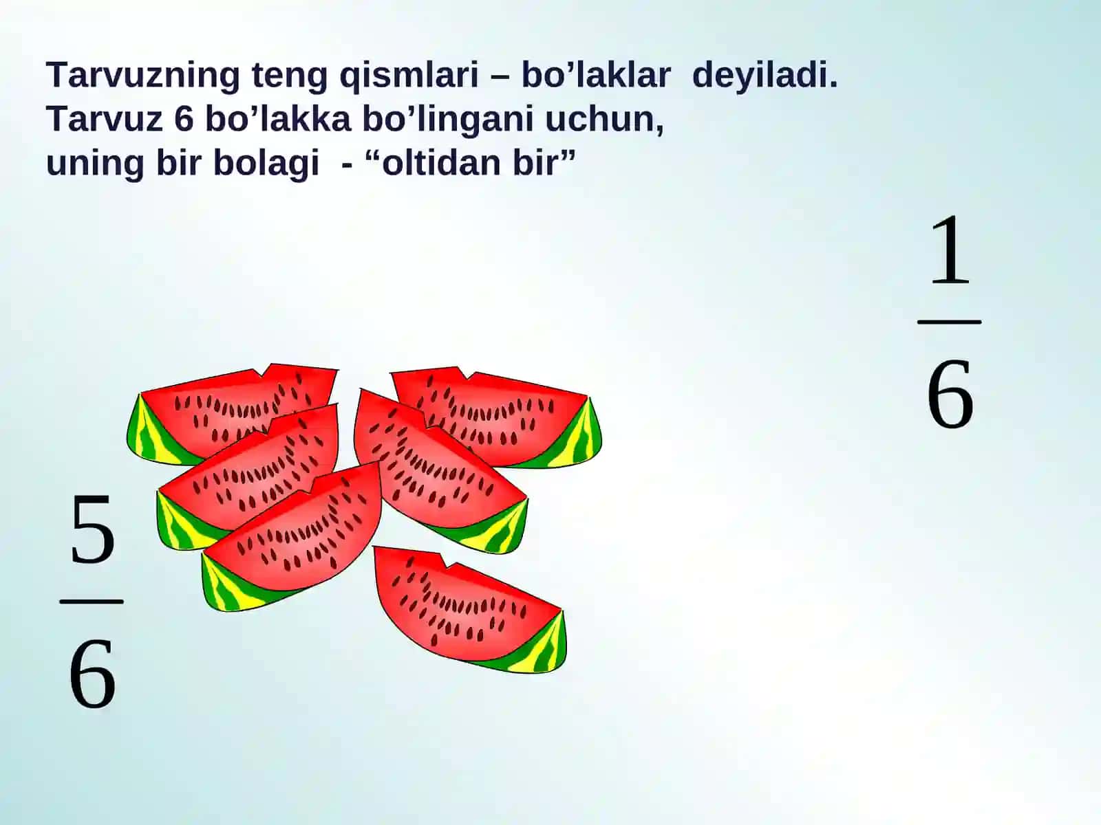 6 SINFLARDA MATEMATIKA FANIDAN”ARALASH SONLARNI” QO’SHISH VA AYIRISH 4