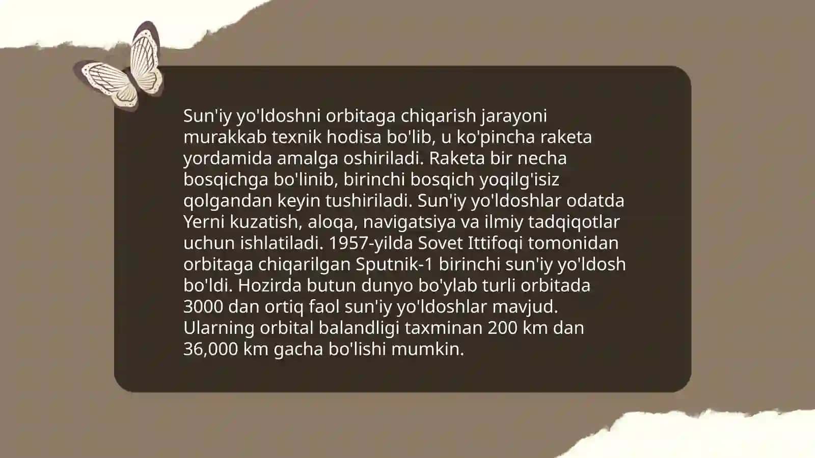 Ikki impulsli manyovrlar yordamida sunʼiy yoʻldoshni moʻljallangan orbitaga chiqarish 4