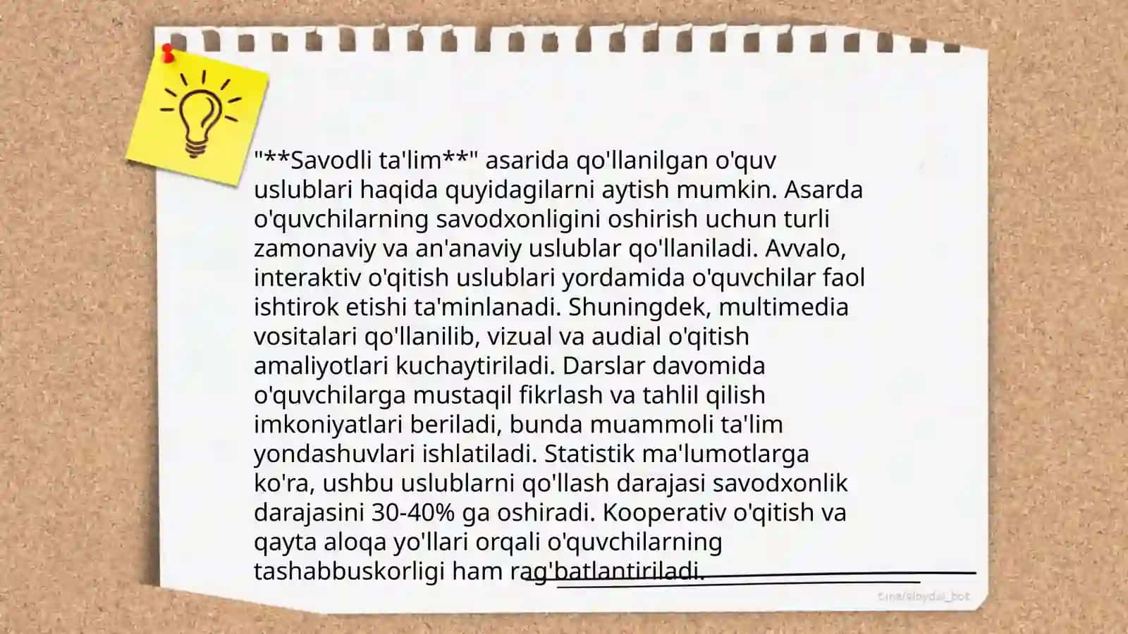 Munis Xorazmiyning Savodli ta'lim asarining didaktik ahamiyati 4