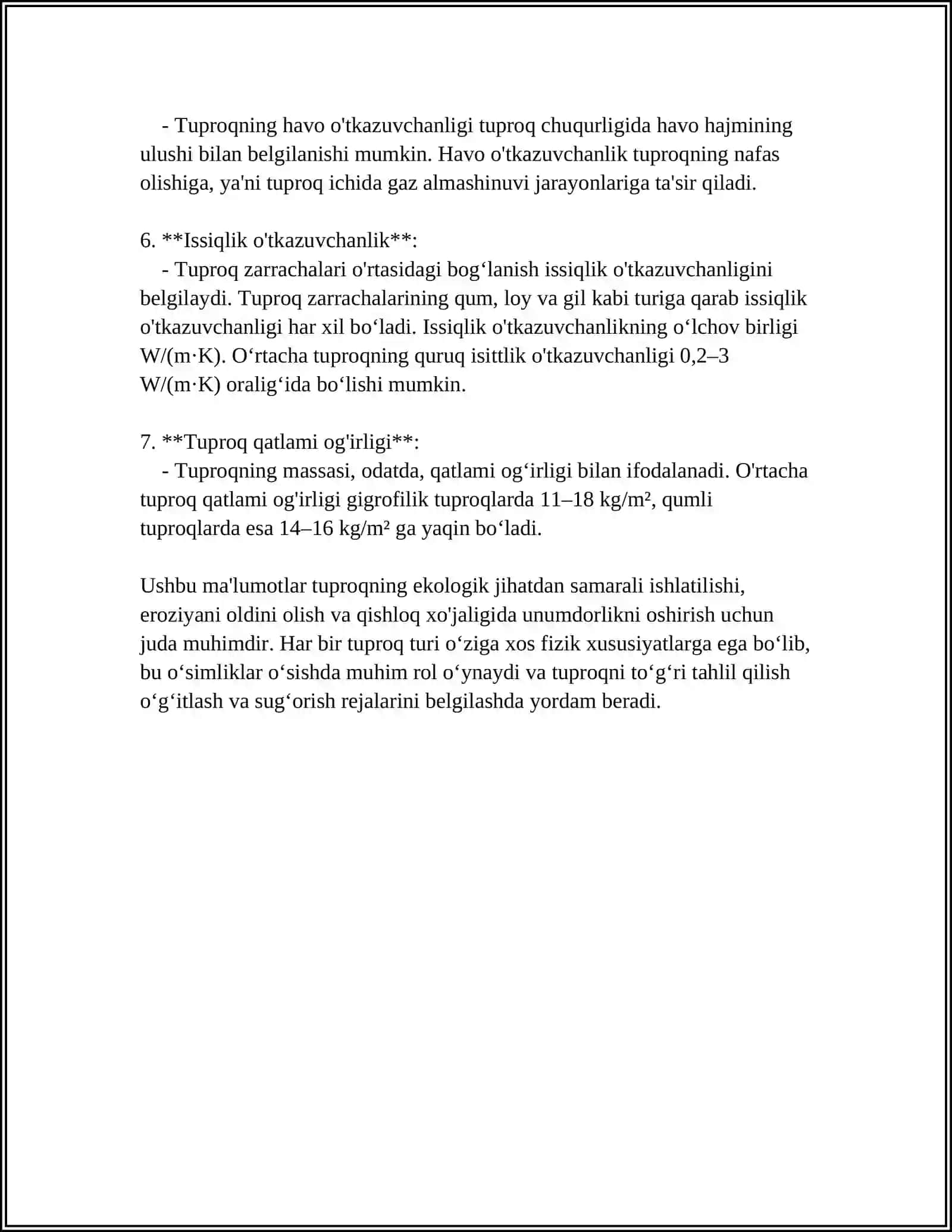 GEOTEXNIKA MUHANDISLIGI TUPROQSHUNOSLIK BILAN BOG’LIQLIGI 4