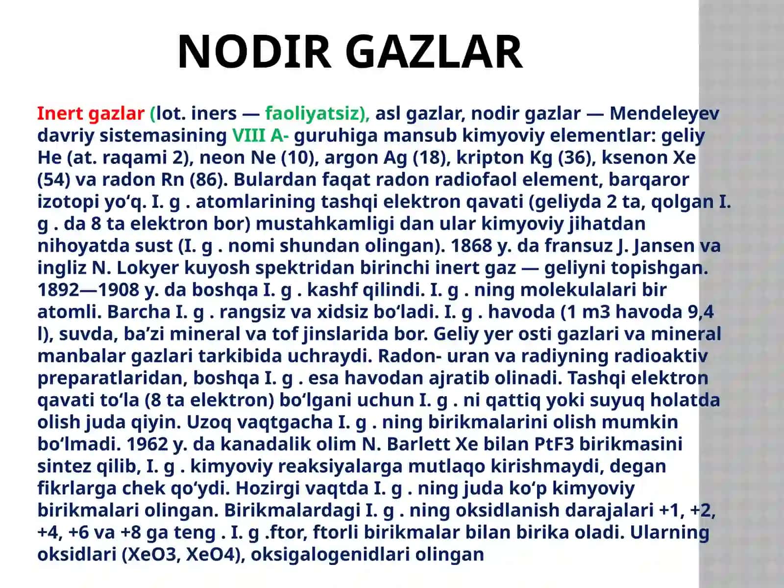 Nodir gazlar 4