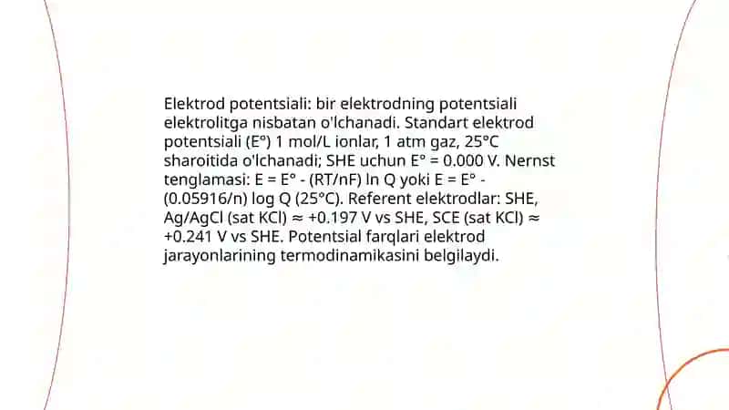 Elektrokimyoviy jarayonlar 4