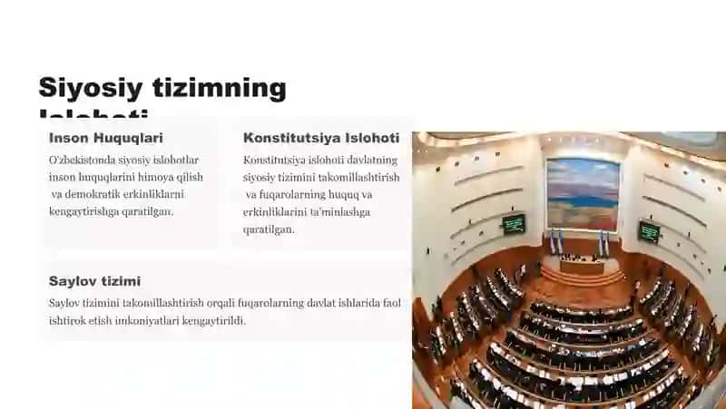 O'zbekistonning Istiqboli:Islohotlar va taraqqiyot 4