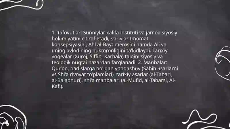 Islom dinining tarixi yoʻnalishlari mashablari va asosiy manbalari 4