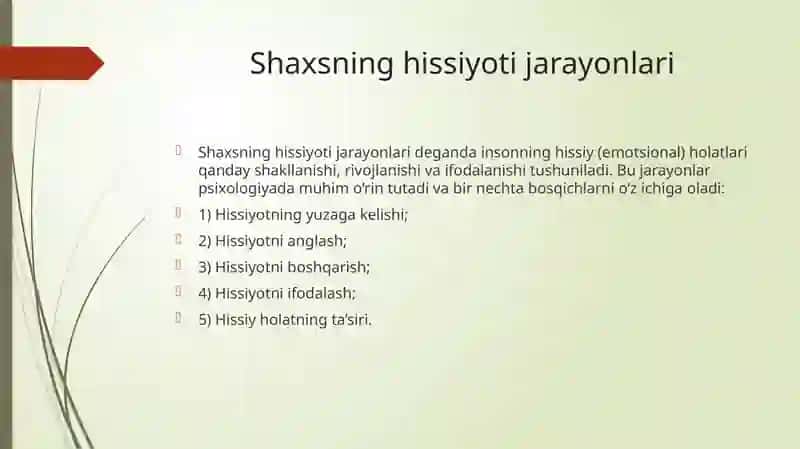 Shaxsning  hissiy jarayonlari 4