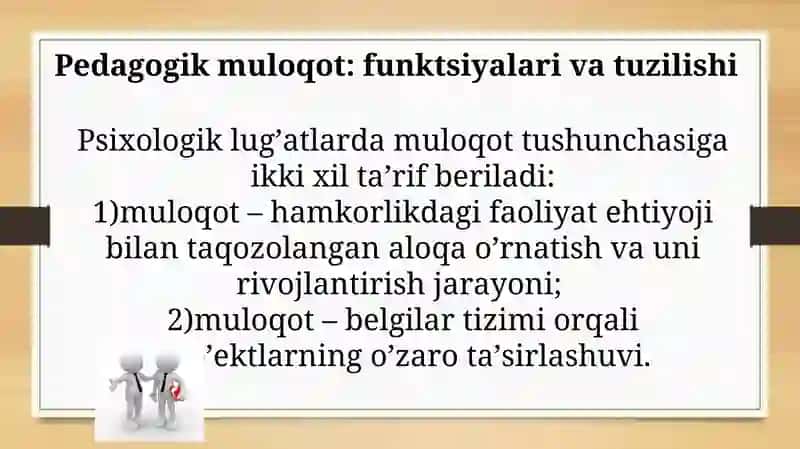 Pedagogik muloqot-o'qituvchining ijodiy faoliyati sifatida 4