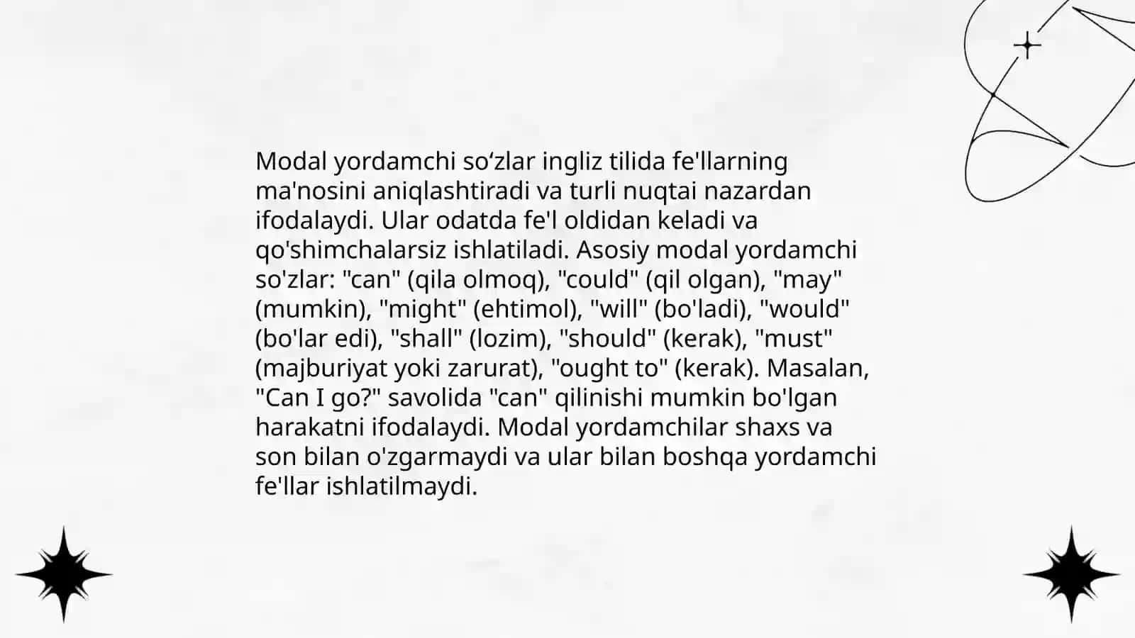 Yordamchi soʻzlar,ularning turlari 4