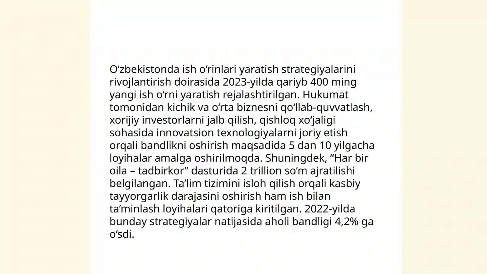 Ishsizlikning oldini olish, inflyatsiya va antinflyatsion siyosat 4