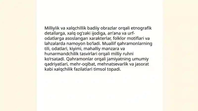 Badiiy asarda milliylik, xalqchillik va umuminsoniylik 4
