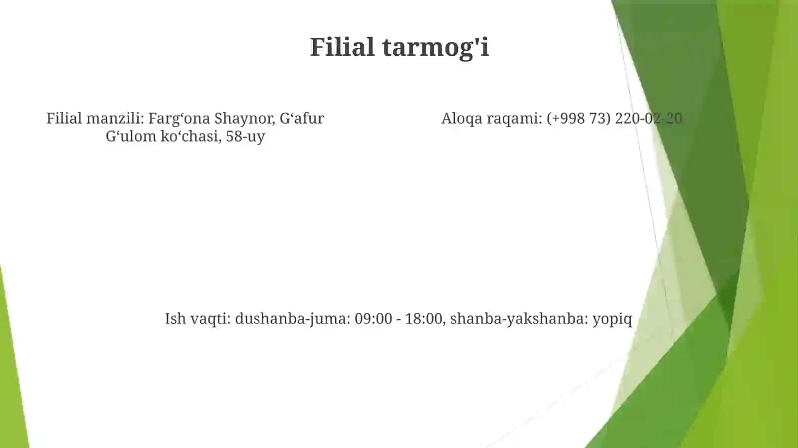 Ipoteka Bank Farg’Ona Filiali 4