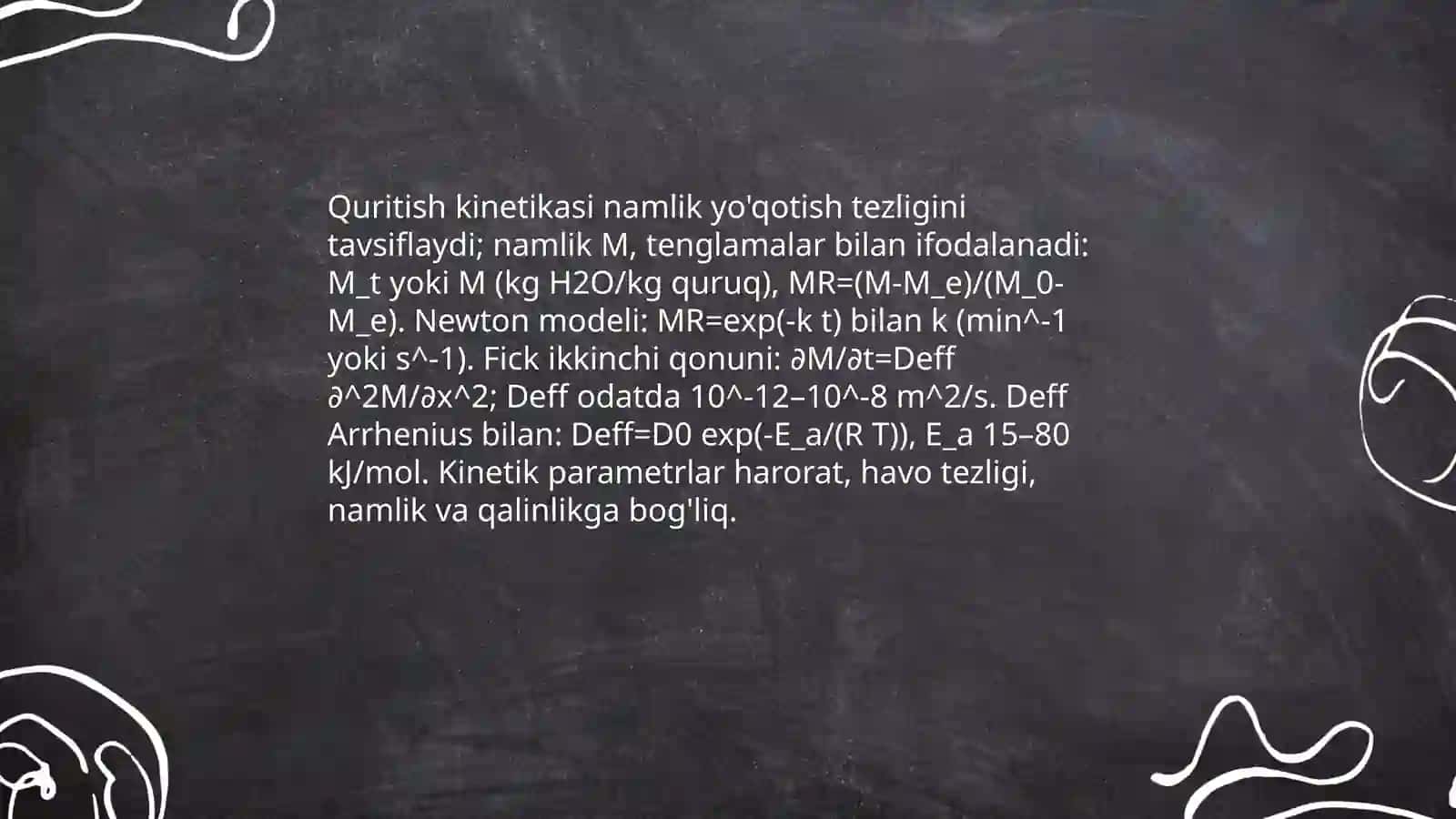 Quritish jarayonining fizik va termodinamik asoslari 4