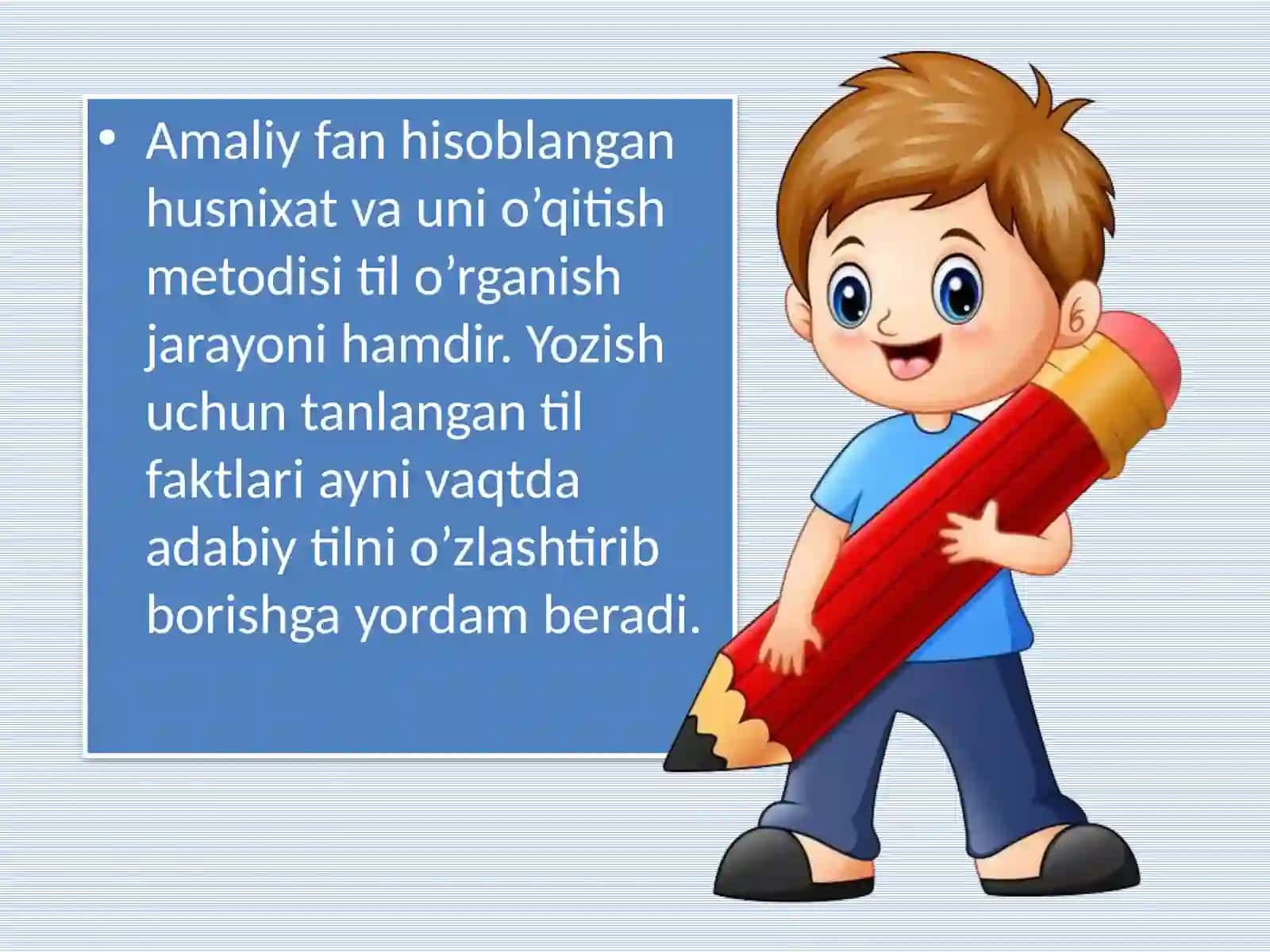 Boshlang’ich sinf o’quvchilarini husnihat asosida yozuvga o’rgatish 4