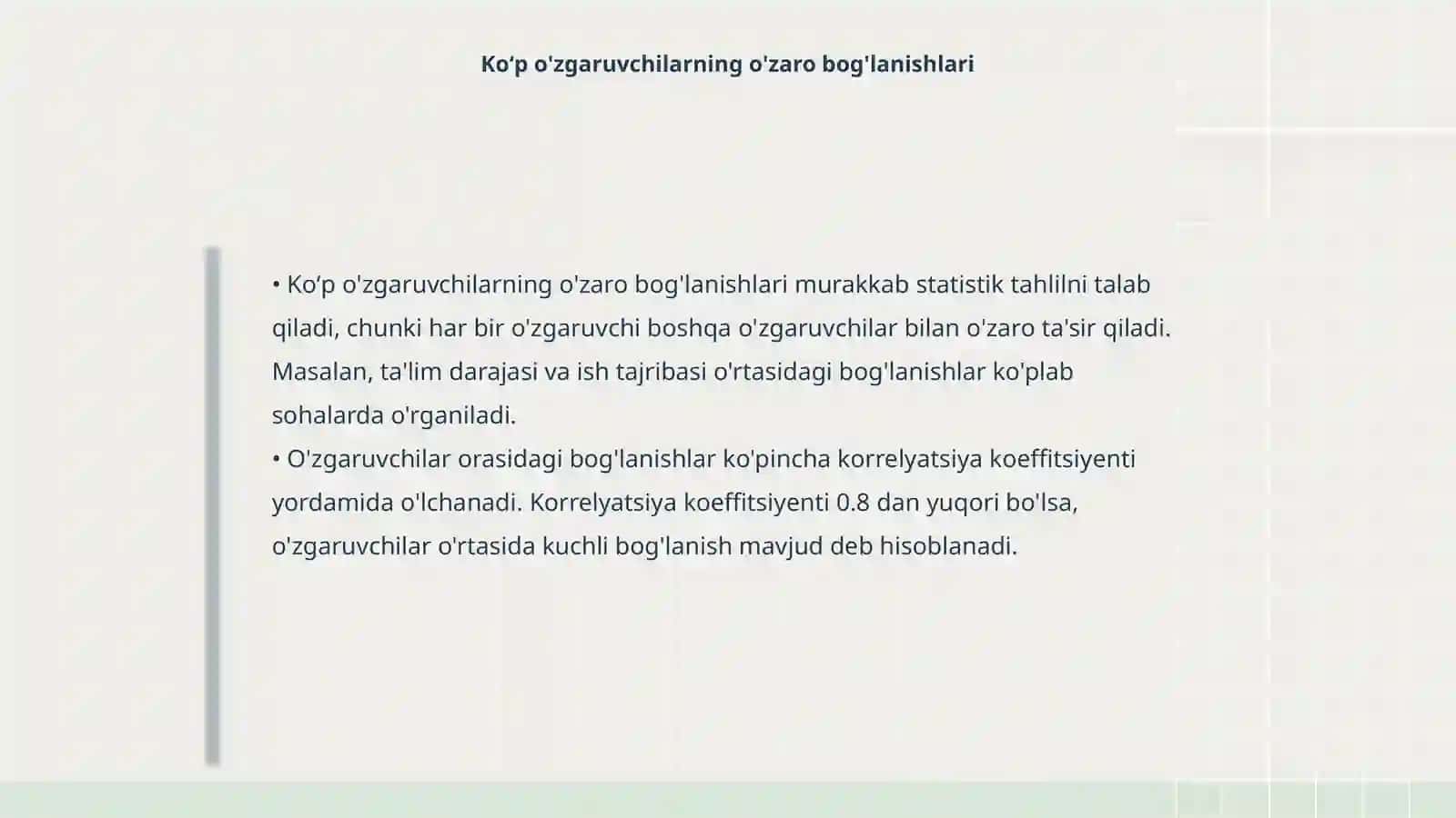 Koʻp omilli regressiya tahlili 4