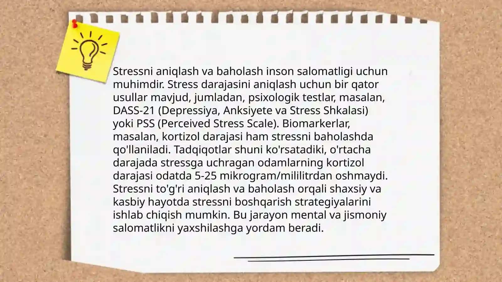 Stressni boshqarishdagi umumiy yondashuvlar 4