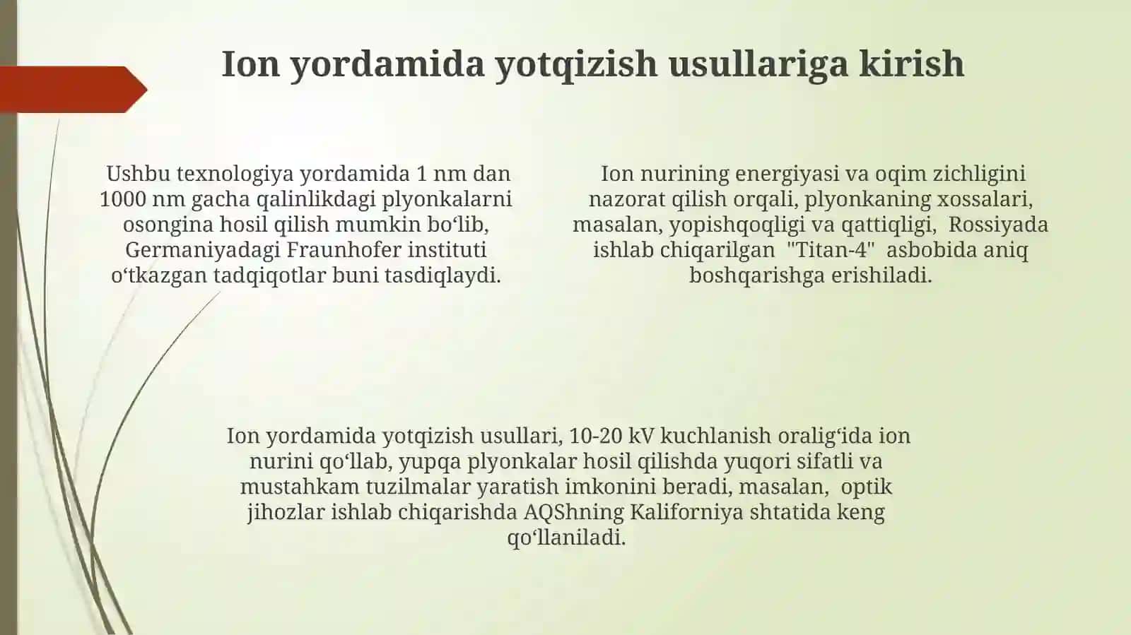 Ionlichangitishmetodibilanyupqaplenkalarolishtexnologiyasinio’rganish 4