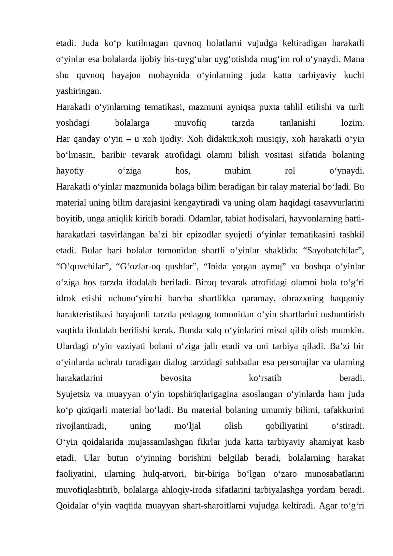O’YIN VOSITASIDA FIDOYILIK TARBIYASI 4