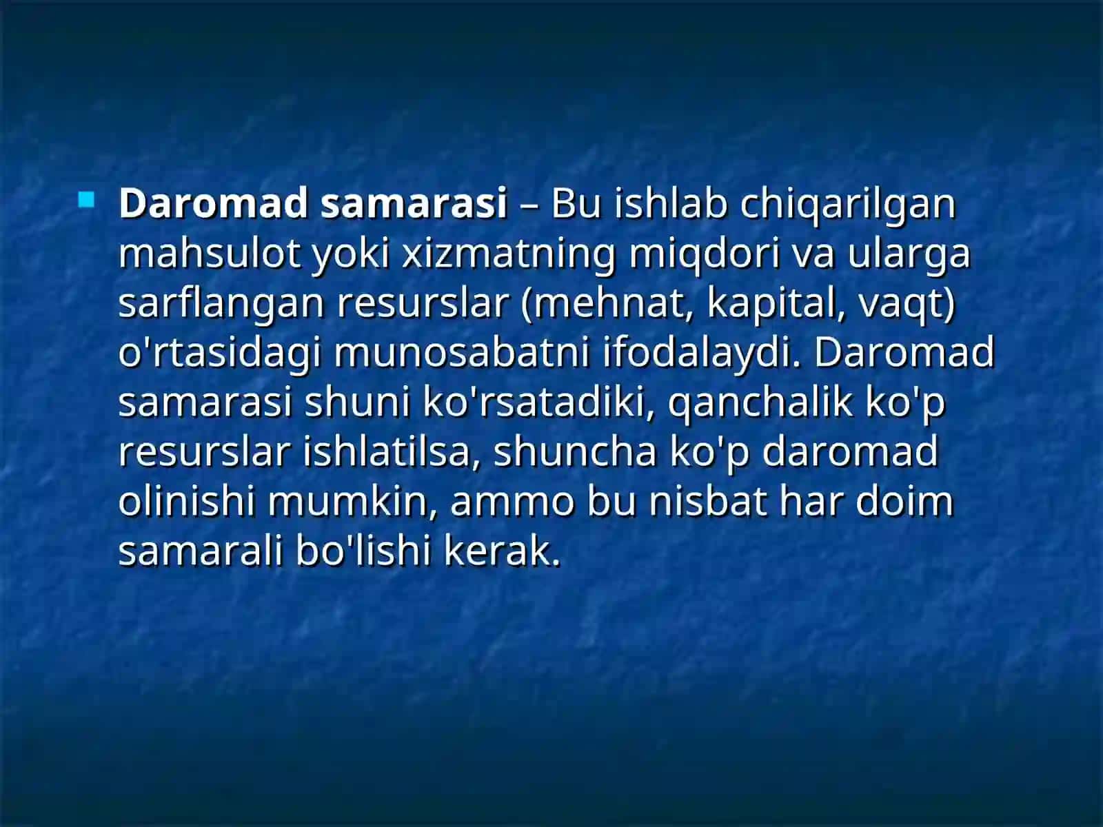 Даромад-истеъмол чизиғи ва унинг таҳлили 4