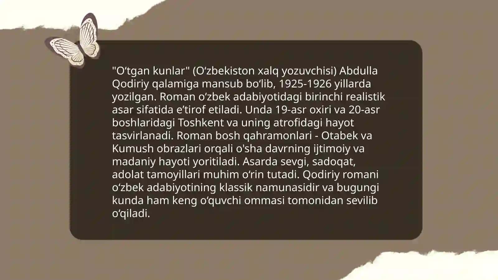 Oʻtgan kunlar 4