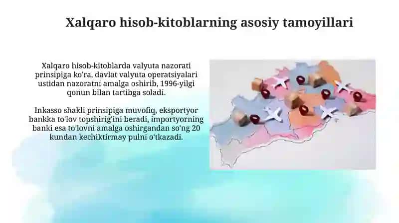 Xalqaro hisob-kitoblar xususiyatlari va ularning shakllari 4