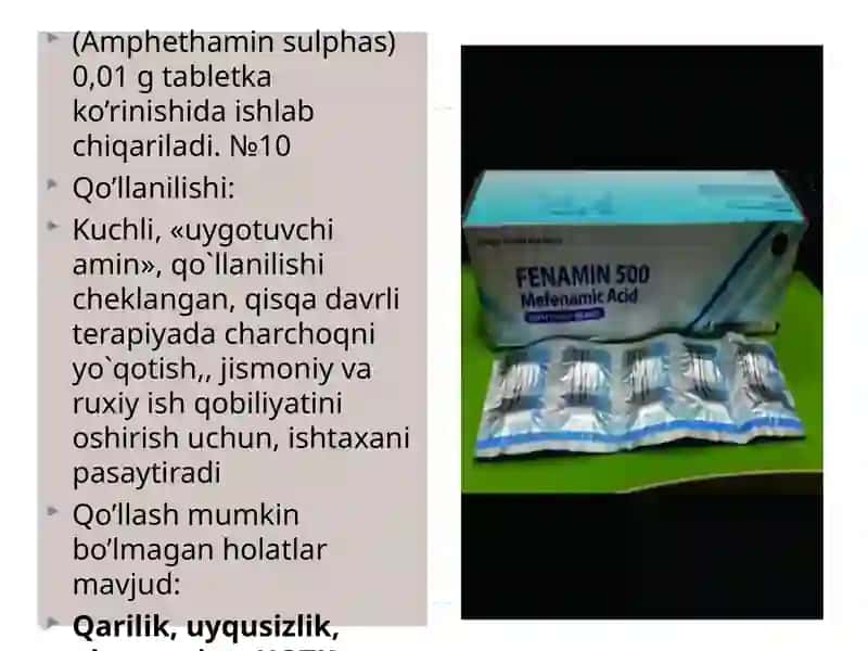 PSIXOSTIMULYATORLAR Kimyoviy Jihatdan 4