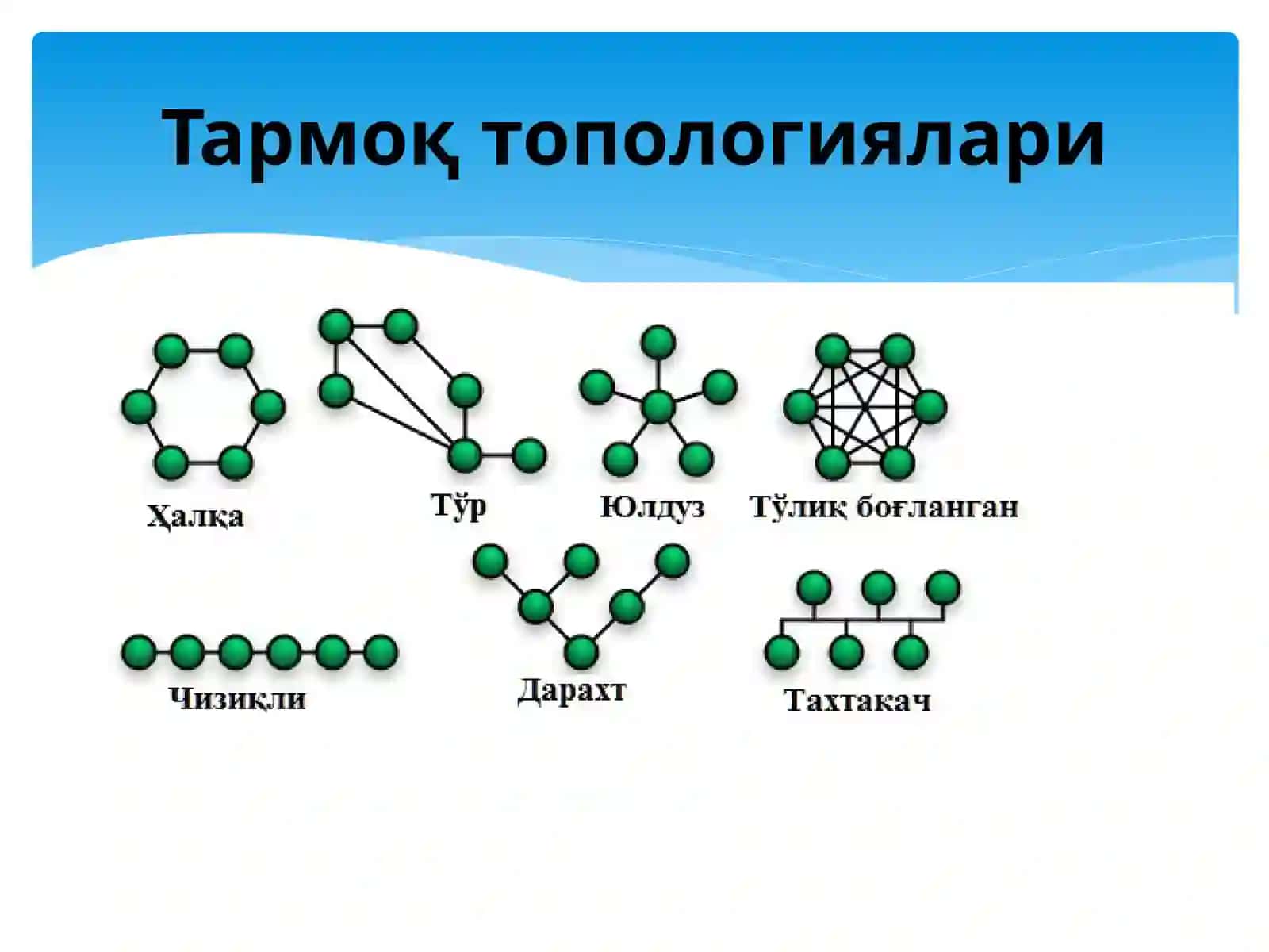 TАRMОQ TОPОLОGIYALАRI 4