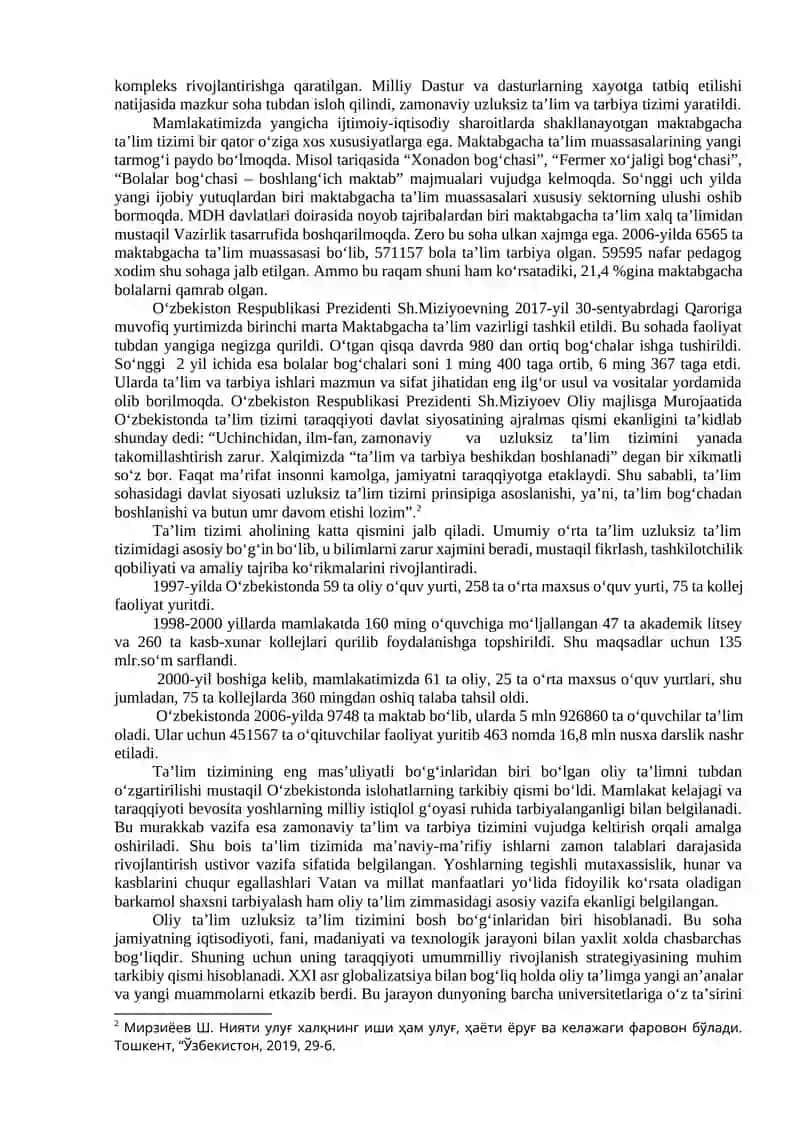 O'ZBEKISTONDA TA'LIMNI RIVOJLANTRISH ISTIQBOLLARI 4
