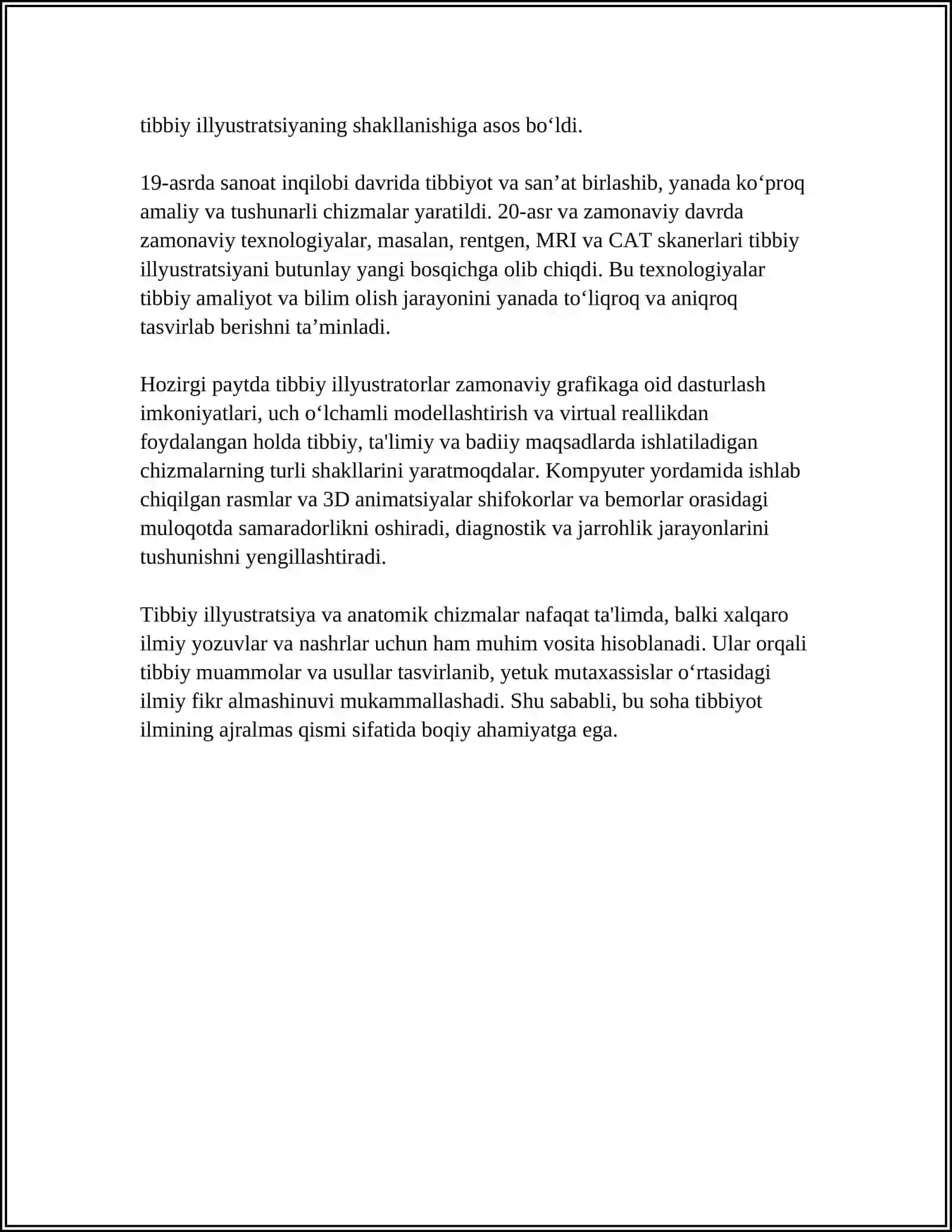 Tibbiy illyustratsiya va anatomik chizmalar 4