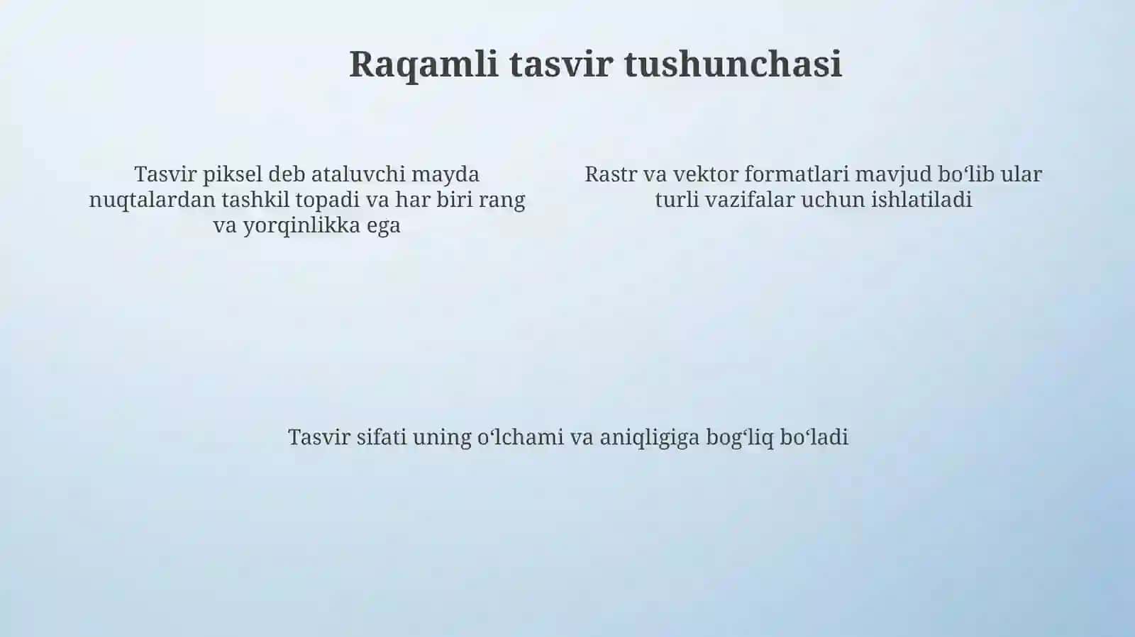 Raqamli tasvirlarni yaratish va qayta ishlash vositalari 4