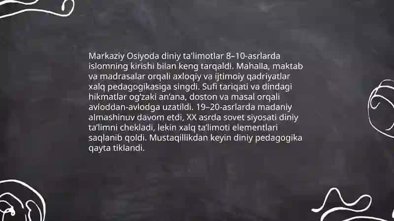 Diniy talimotlar va xalq pedagogikasi 4