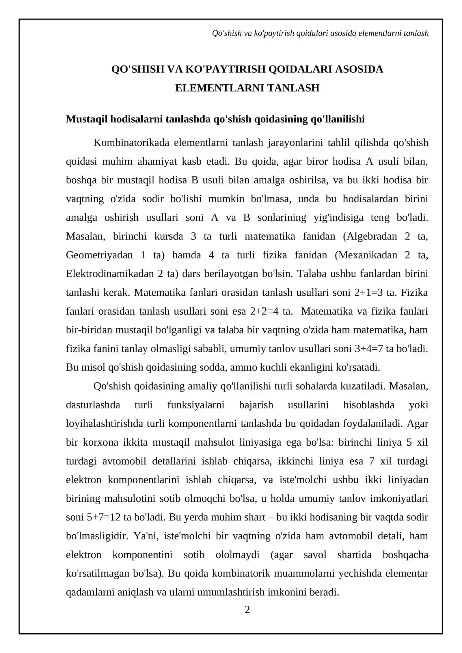 Kombinatorkaning asosiy qonunlari va formulari 4