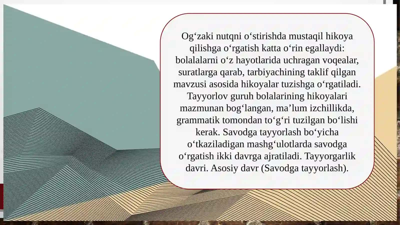 Bolalarni savodga o‘rgatishga tayyorlash metodikasi 4