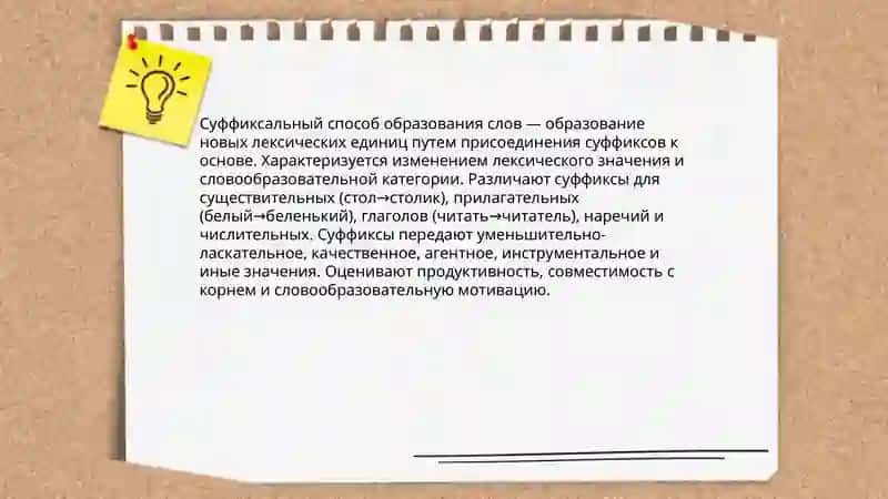 Аффиксальные способы образования слов 4