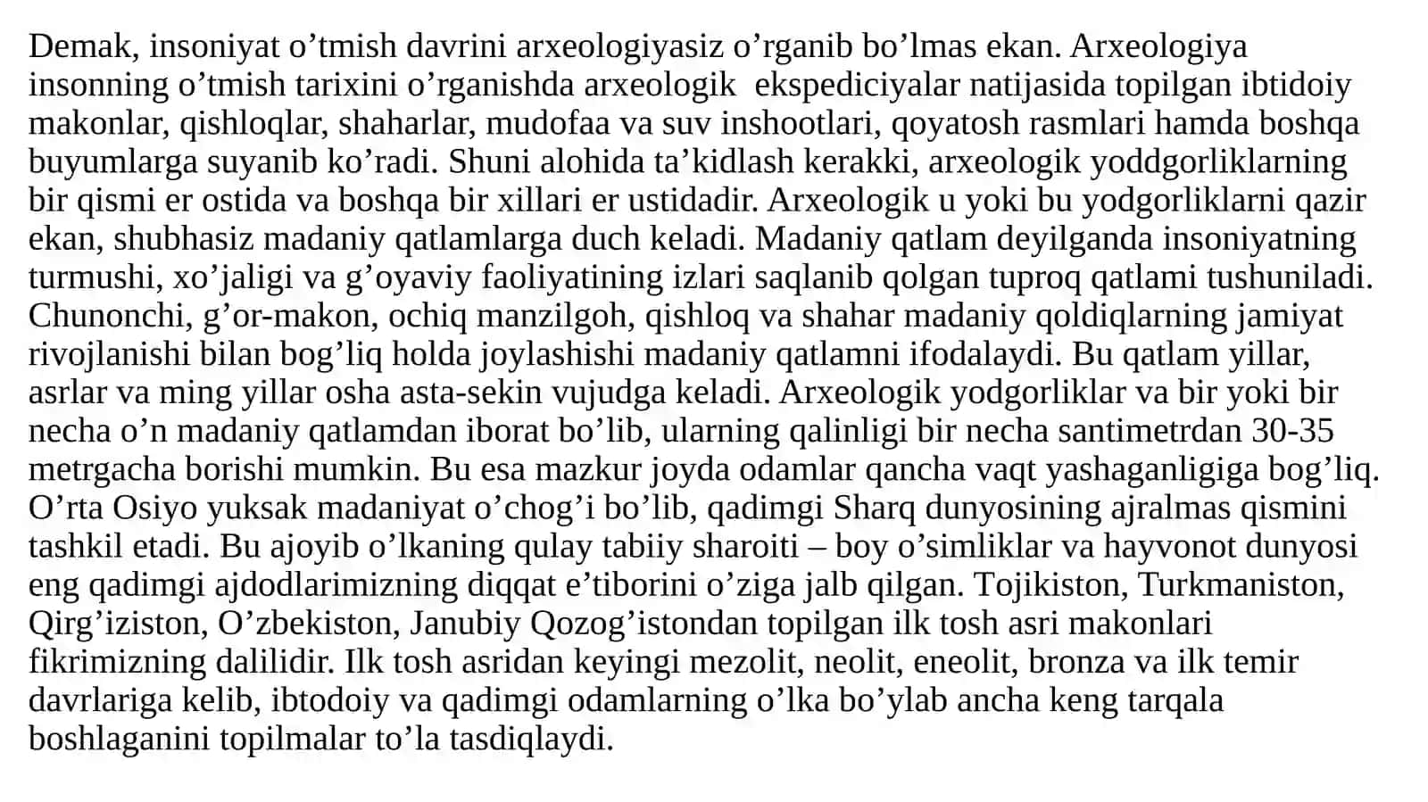 O‘zbekistonda qadimgi davr tarixining o‘rganilishi 4