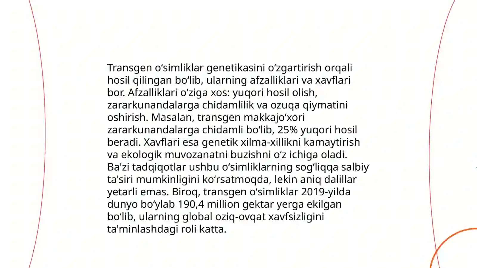 Transgen osimlik va hayvonlarni yaratish va ulardan foydalanishning etik jihatlari 4