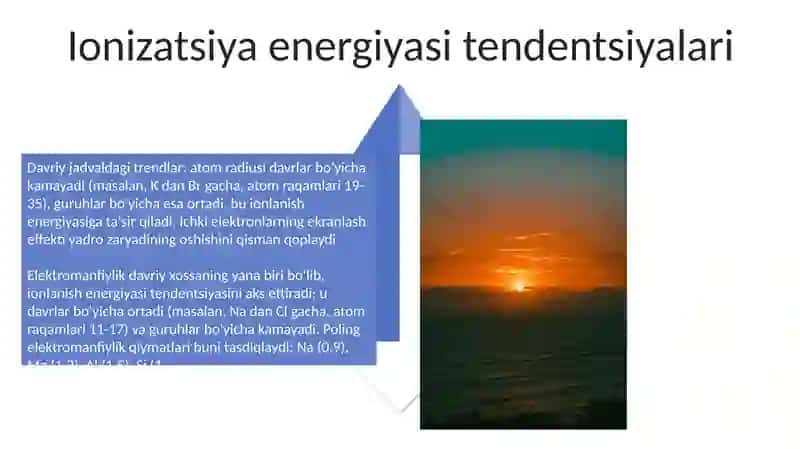 Elementlarning o'zgaruvchan Ikkilamchi davriy xossalari 4