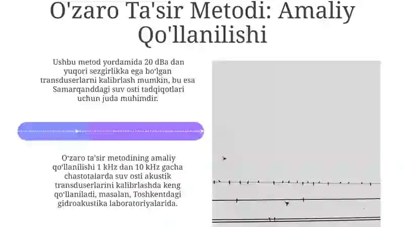 Akustik o'zgartkichning darajalash usullari 4