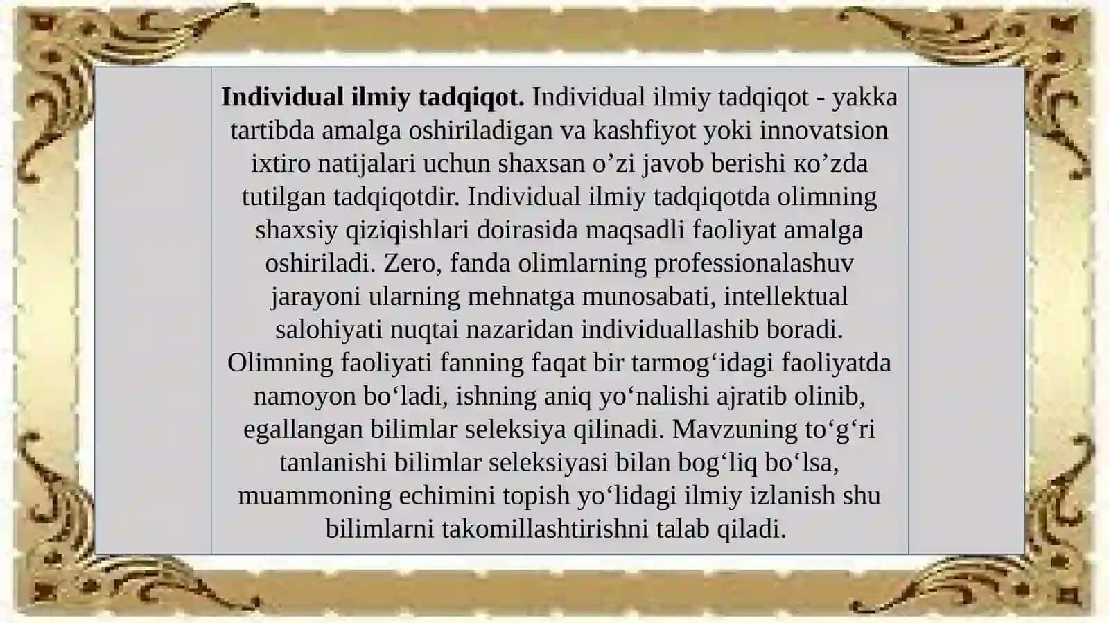 Magistrlik dissertatsiyasi ilmiy tadqiqot turi sifatida 4