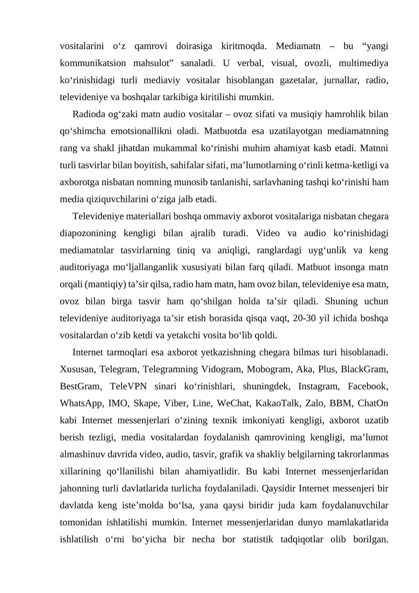 Media maydon tuzilishi va intenet jurnalistikasida raqobat muhiti 4