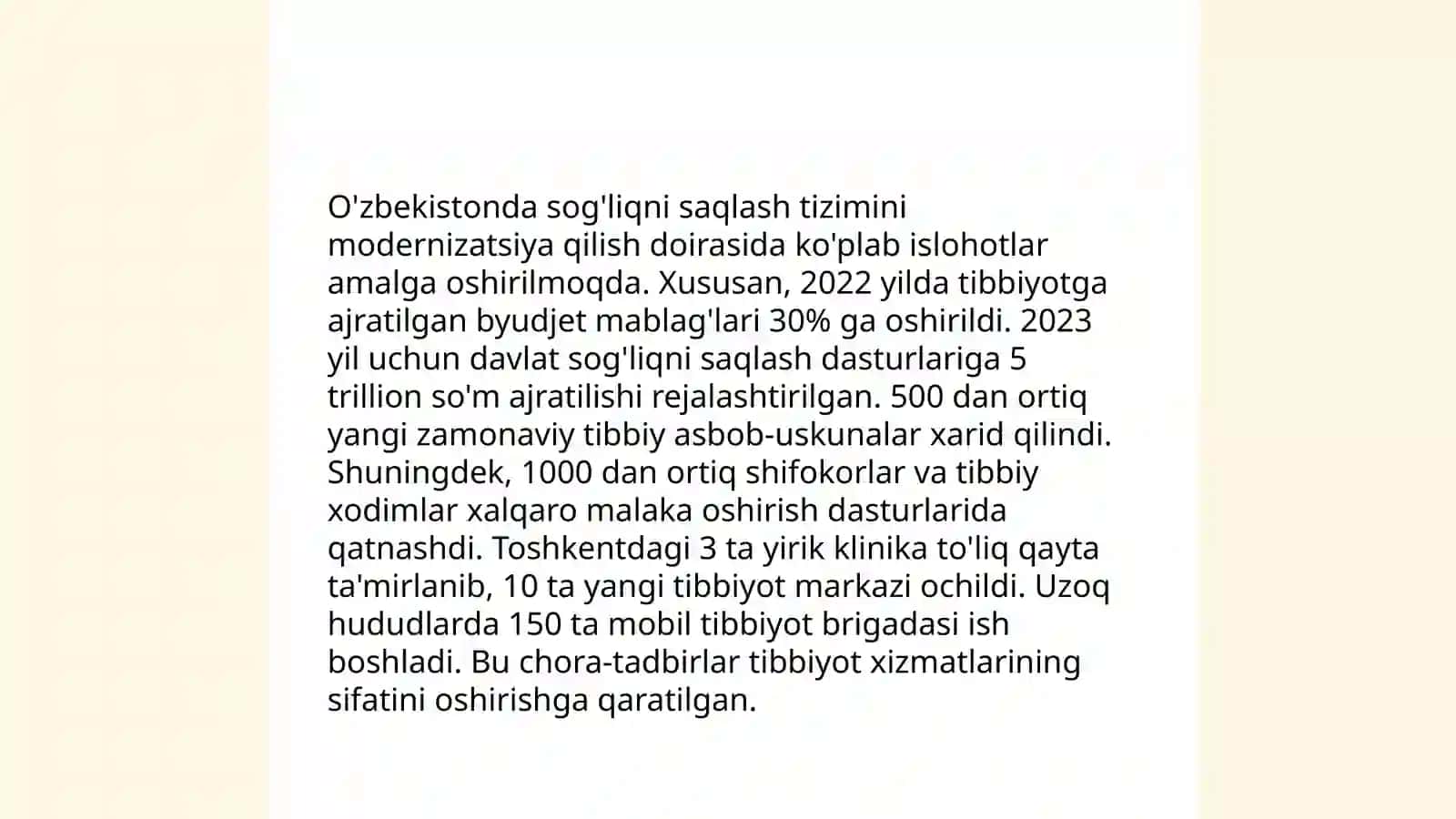 Ta'lim sohasidagi islohotlar 4