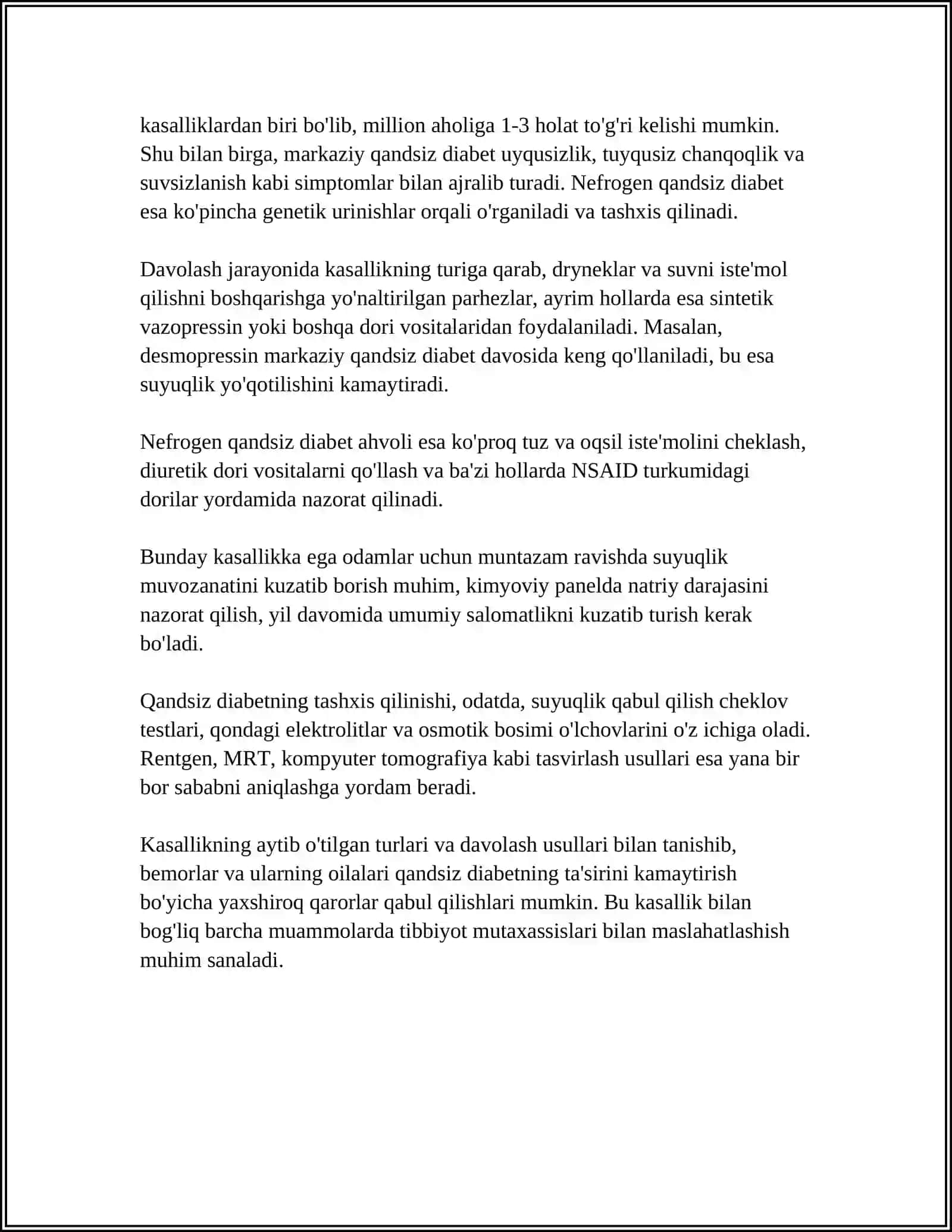 QANDSIZ DIABET LABARATOR DIAGNOSTIKASI 4