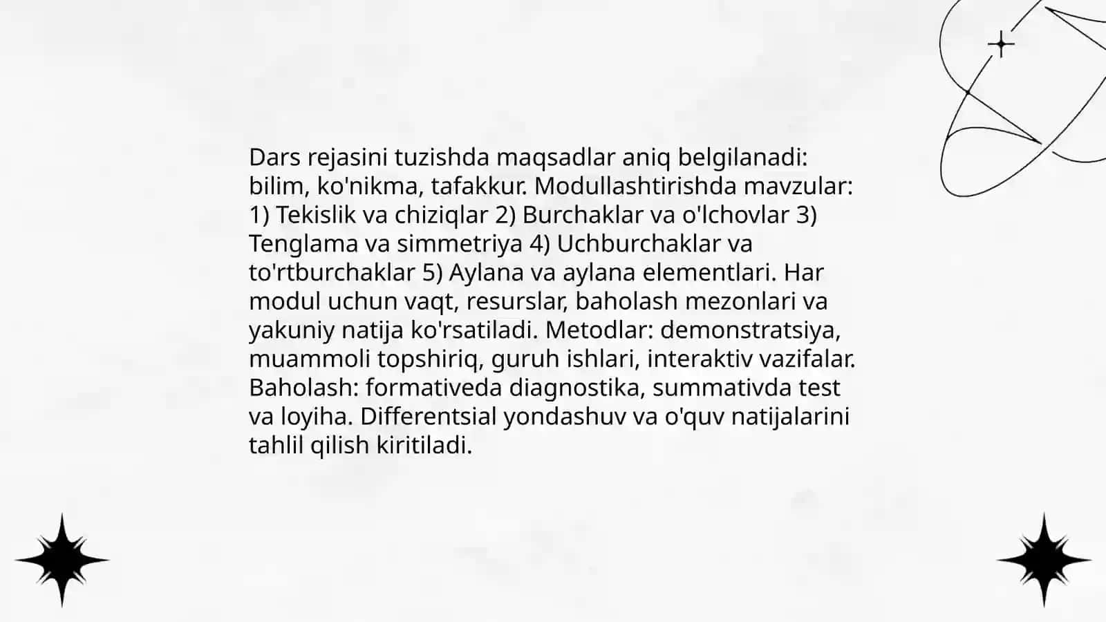 Geometrik materiallarni oʻrgatish metodikasi 4