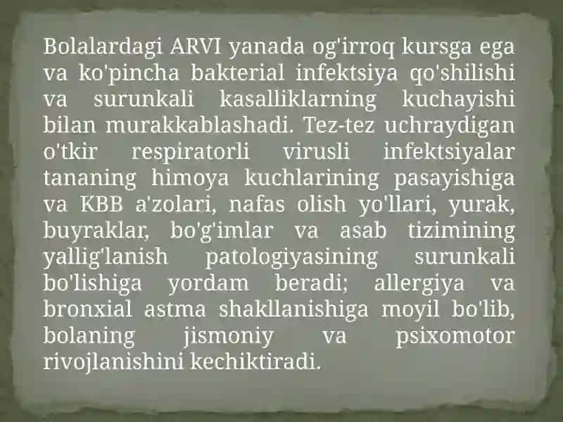 BOLALARDA O'TKIR RESPIRATOR KASALLIKLAR 4