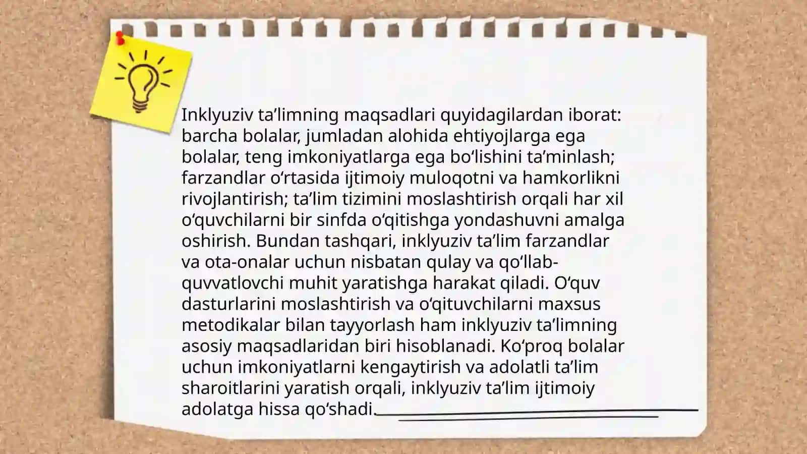 Inklyuziv taʼlimning tamoyillari va unga boʻlgan ehtiyojlari uning sabablari va bosqichlari 4