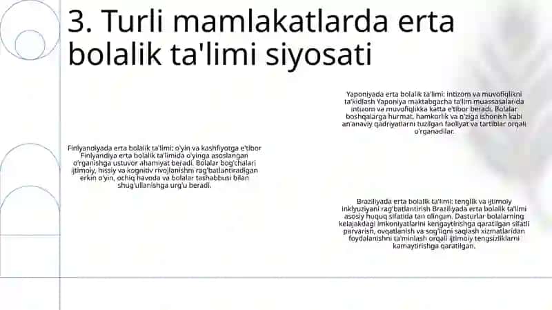 Xorijiy Mamlakatlarda Maktabgacha Talim Tizimini OʻRganish Va Tahlil Qilish 4