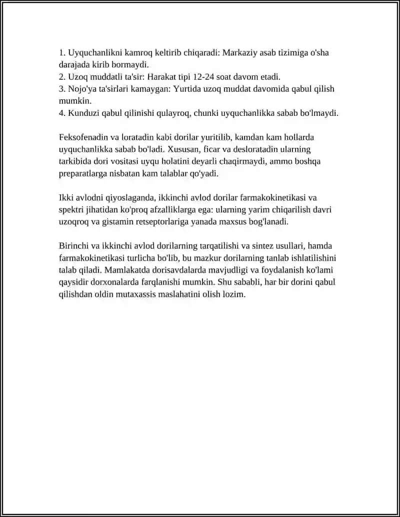 ALLERGIYAGA QARSHI VOSITALAR 4