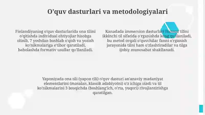 Ona tili ta'limida rivojlangan xorijiy davlatlar tajribasi 4