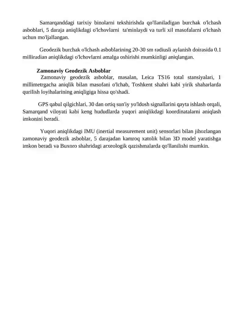 Geodezik asboblar klassifikatsiyasi va ularga qoyiladigan talablar 4