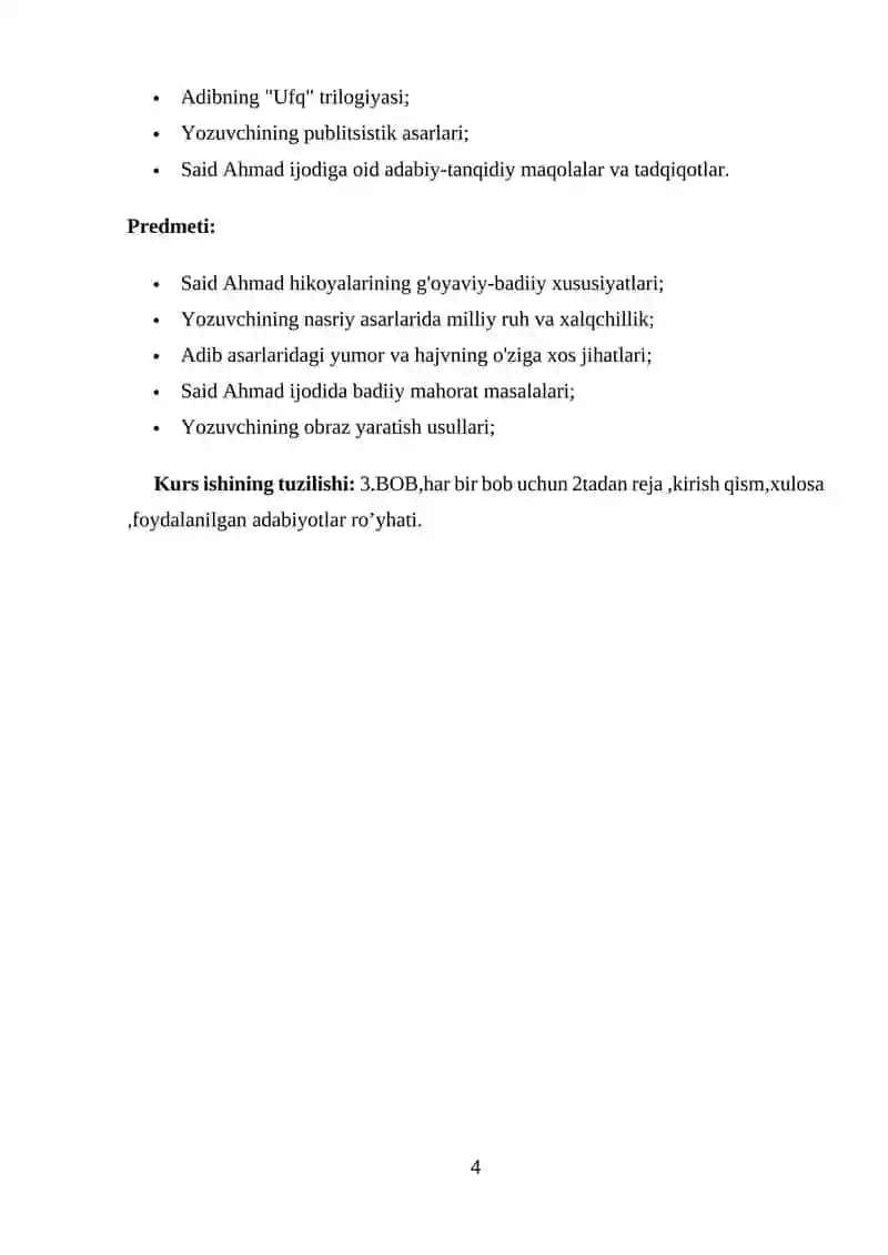 SAID AHMADNING HAYOTI VA IJODIY FAOLIYATI 4