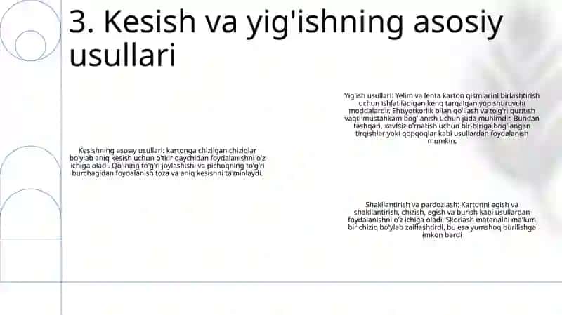 Tehnologiya Darslarida Kartondan Turli Modellar Yasash 4