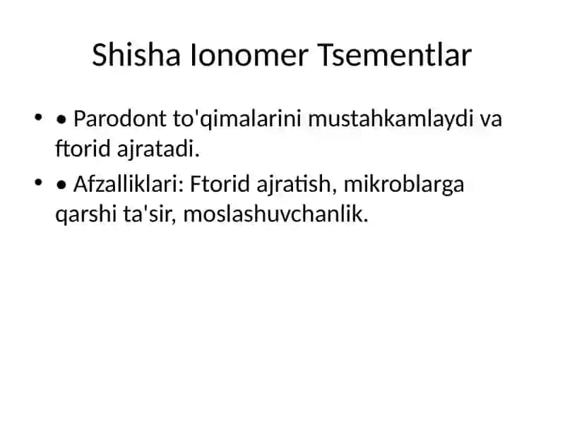 Periodontitli Tishlarni Davolashda Zamonaviy Plomba Materiallari 4